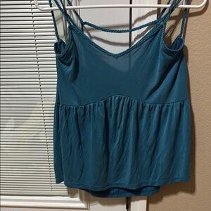 American Eagle Outfitters Blue Camisole with Spaghetti Straps